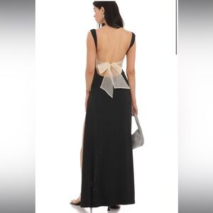 Open Back Bow Maxi Dress